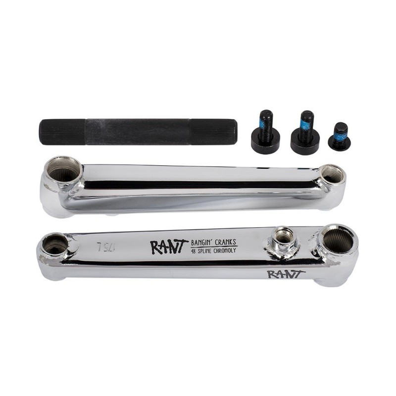 PEDALIER BMX RANT BANGIN 48 S Chrome, 165 mm